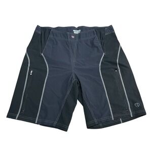 Pearl Izumi Board Shorts Mens Extra‎ Large Black Unlined Zipper Pockets Athletic